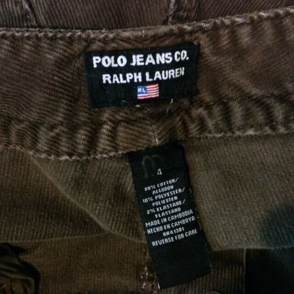 Polo Ralph Lauren Corduroy Pants Womens 4 Brown Straight - Picture 7 of 7